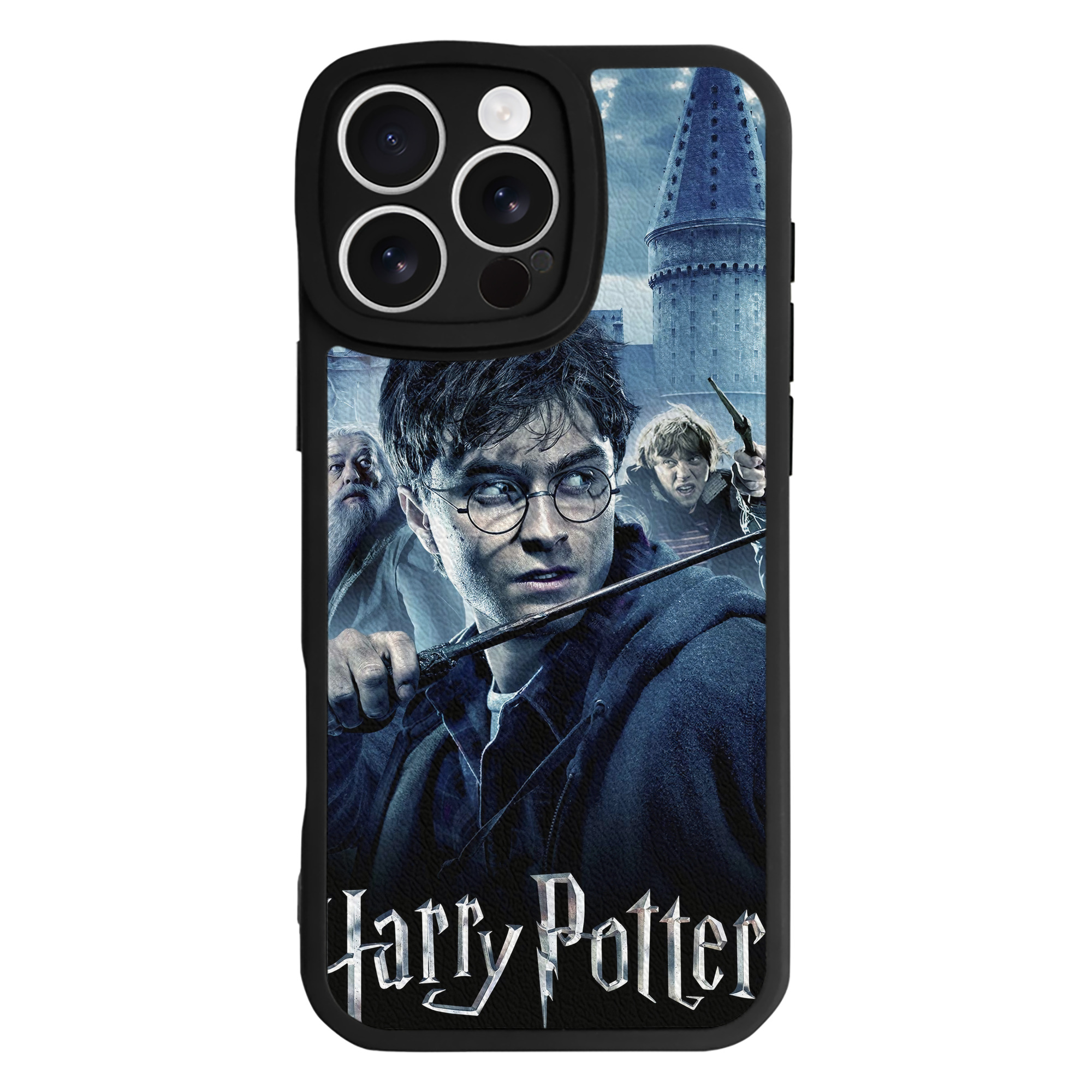 （画像用） Harry Potter ハリー・ポッターシリーズ 【iPhone 16シリーズ対応】シリコンスマホケース（レザー調） 材質：シリコン